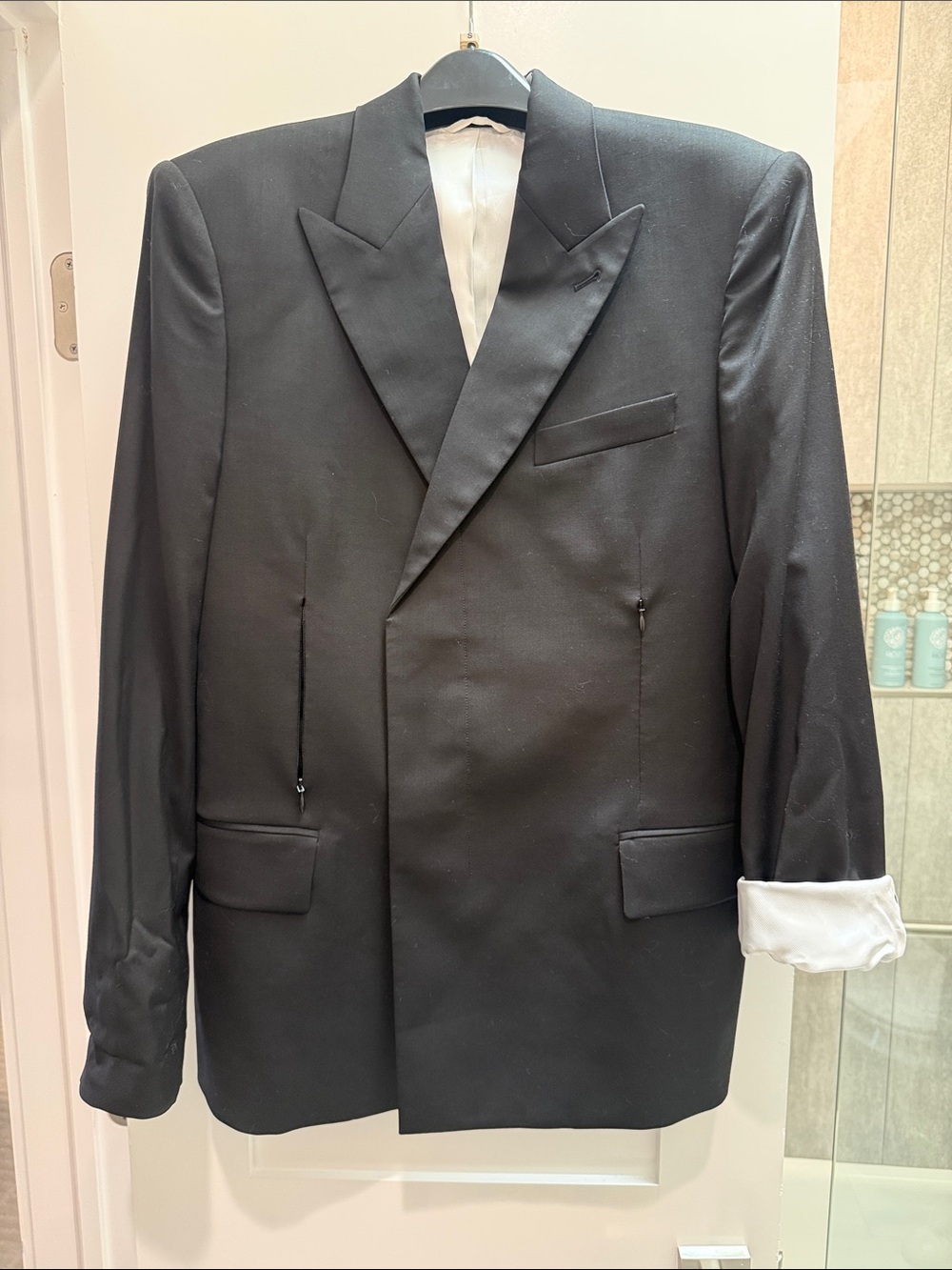 Women’s black Double-Breasted Blazer - helmut lang